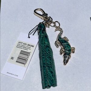 - Brahmin emerald Green Croc Tassel with Gold Alligator an Austrian crysta…